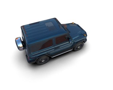 beyaz arkaplan üzerinde modern SUV