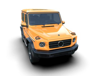 Modern sarı lüks Mercedes - benz benz