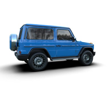 mavi SUV - 3D görüntüleme