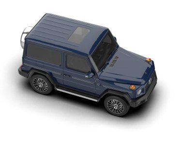 araba beyaz arkaplanda izole edildi.