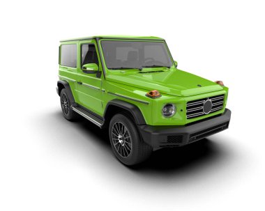 yeşil modern lüks araba - arka plan