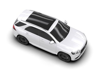 modern beyaz şehir arabası