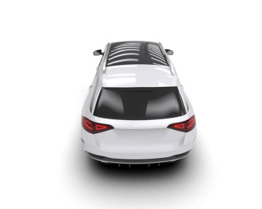 beyaz modern araba - yan görünüm