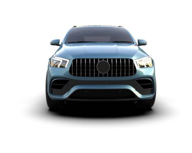 beyaz arka planda modern araba