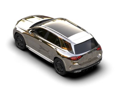 Modern kentsel aile cipi - araba - 3 boyutlu illüstrasyon