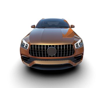 Beyaz arka planda lüks, modern spor araba..