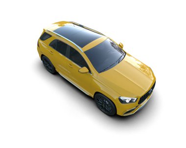 hafif bir arka plan üzerinde modern kompakt araç