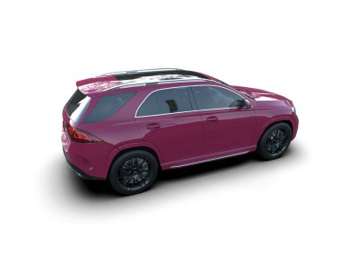 pembe modern araba - tasarımınız için boş olan arka plan görünümü