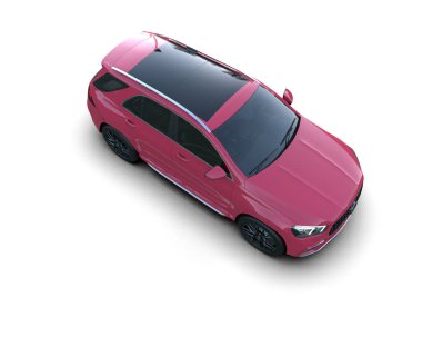 modern araba beyaz arka planda izole edilmiş