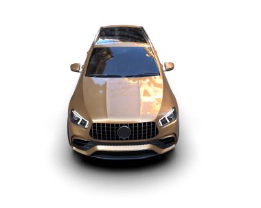 Lüks spor araba - Sedan illüstrasyon.