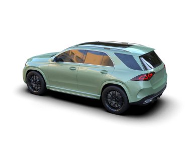 Stüdyo ortamında daha az genel bir konsept arabanın 3 boyutlu çizimi