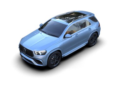 Araba arka planda izole. 3d oluşturma.