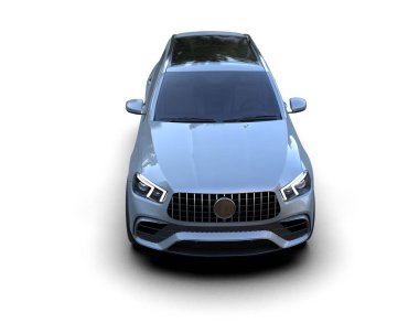 lüks modern araba - 3 boyutlu illüstrasyon