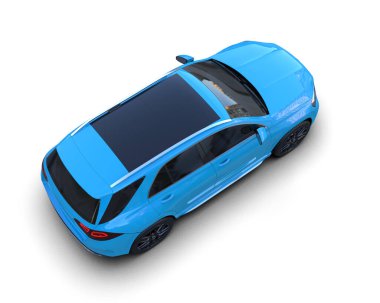 Stüdyo ortamında daha az genel bir konsept arabanın 3 boyutlu çizimi