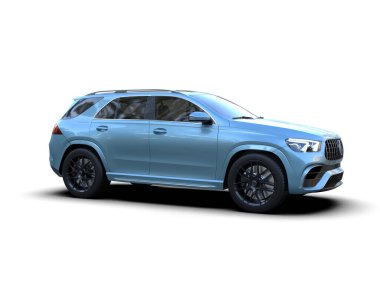 Araç arka planda izole edildi. 3d oluşturma