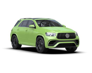 modern yeşil spor araba - sedan