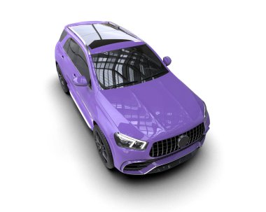 Beyaz arkaplandaki araba.