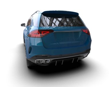 Mavi arazi aracı. ön görünüm, 3 - görüntüle.