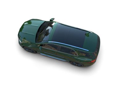 beyaz arkaplanda modern araba