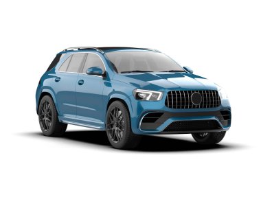 Tula, Rusya. Ocak 25, 2 0 0 0 0: Ford seferi 2016 mavi premium aile cipi siyah arka planda izole edildi.