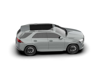 Arka planda izole edilmiş modern lüks araba. 3d oluşturma