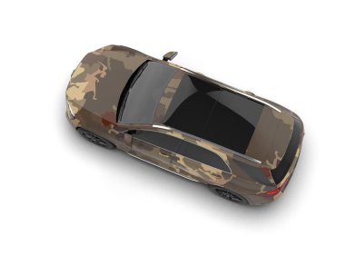 Araba beyaz zemin üzerine