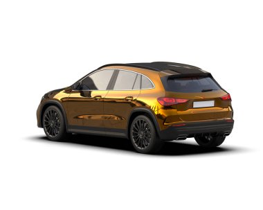 Karanlık bir geçmişi olan lüks bir spor araba. izole edilmiş 3d illüstrasyon.