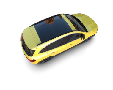 modern otomobil 3 boyutlu resimleme