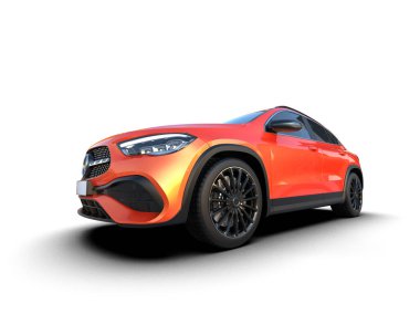 Modern kompakt spor geçişi - 3D render
