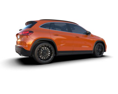 Modern spor araba. 3d oluşturma