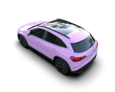 Bir spor arabanın 3 boyutlu canlandırması