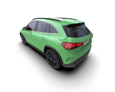 yeşil modern spor araba