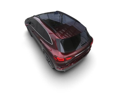 Modern spor araba - 3D illüstrasyon