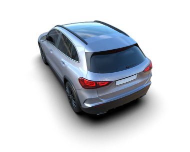 Beyaz arkaplandaki araba