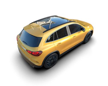 araba - 3D illüstrasyon.