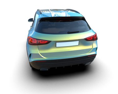 arkaplanda otomobil kenarı görünümü izole