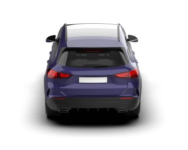 Beyaz arka plan üzerinde modern suv araç