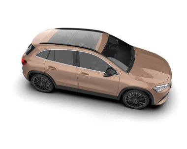 SUV izole edilmiş arkaplan.