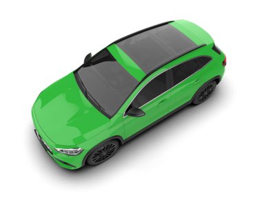 modern otomobil arka planda izole edildi