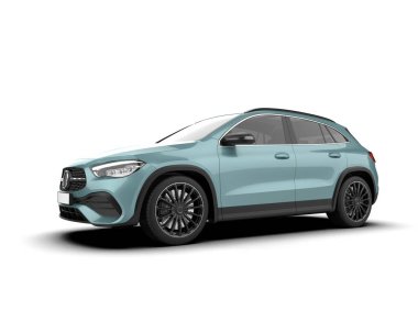 Tula, Rusya. 3 Ocak, 0, 2 0 2: bmw i 2 0 boyunda xdrive. Lüks SUV aracı beyaz yolda izole edilmiş.