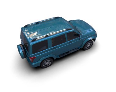 beyaz arkaplanda araba cipi