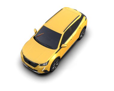 beyaz arkaplandaki araba