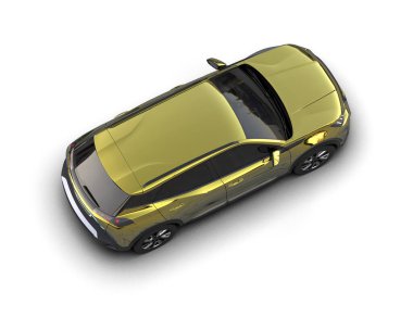 Beyaz arka planda izole edilmiş 3 boyutlu markalı jenerik konsept