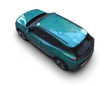 mavi modern lüks araba - ön manzara