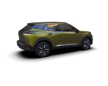 Beyaz arkaplandaki araba