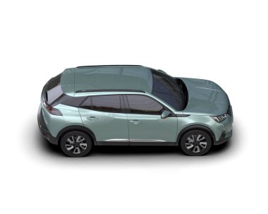 Araç, beyaz arkaplanda izole.