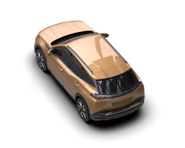 3D renging araba jenerik marka biçimi