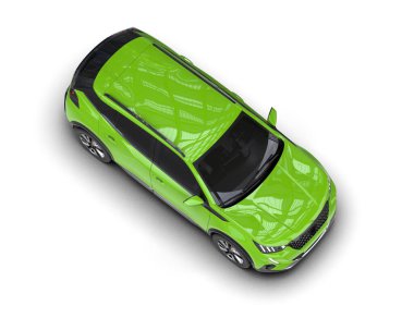 yeşil modern spor araba