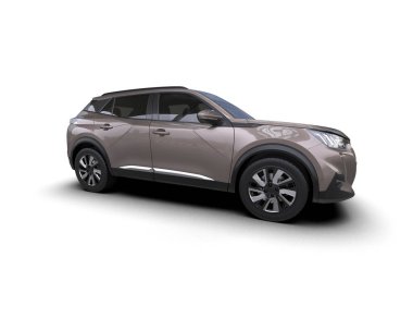 Araba beyaz zemin üzerine