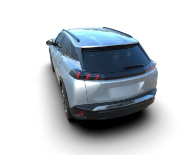 Stüdyoda arka planda elektrikli arabanın 3 boyutlu canlandırması